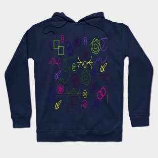 Colored Pattern Hoodie